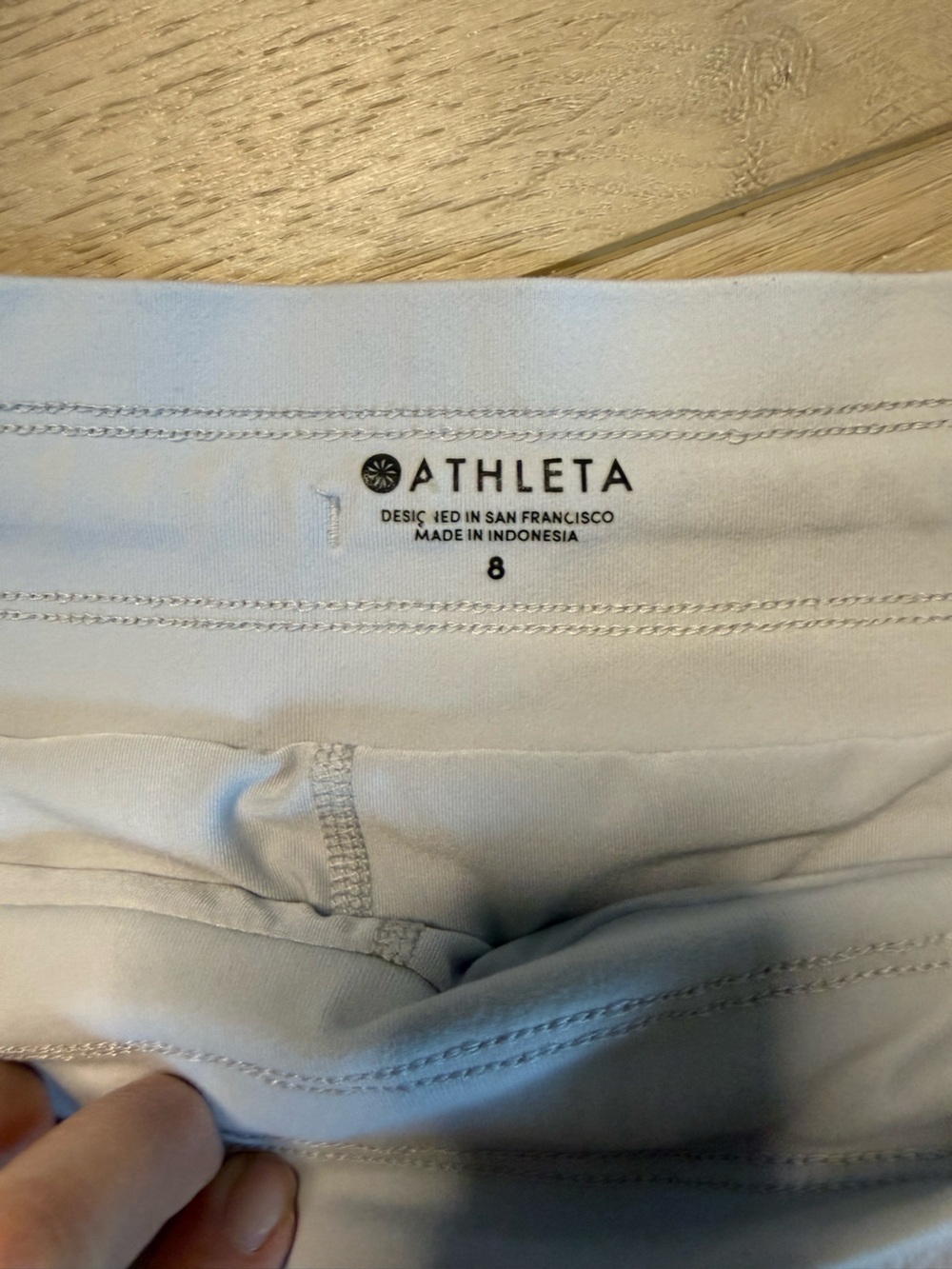 Athleta Trekkie North Skort Skirt Golf Light Grey Size 8 - Picture 5 of 8